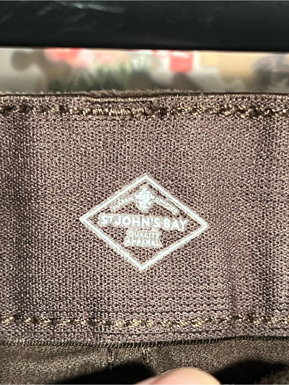 St. John's Bay Brown corduroy  Pants - Picture 3 of 4